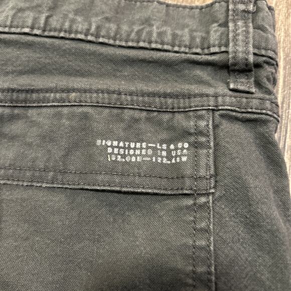 Men’s Levi’s Black Jeans Pants, Toggle Ankle Gold Signature 36 Chinos Straight - Picture 7 of 9